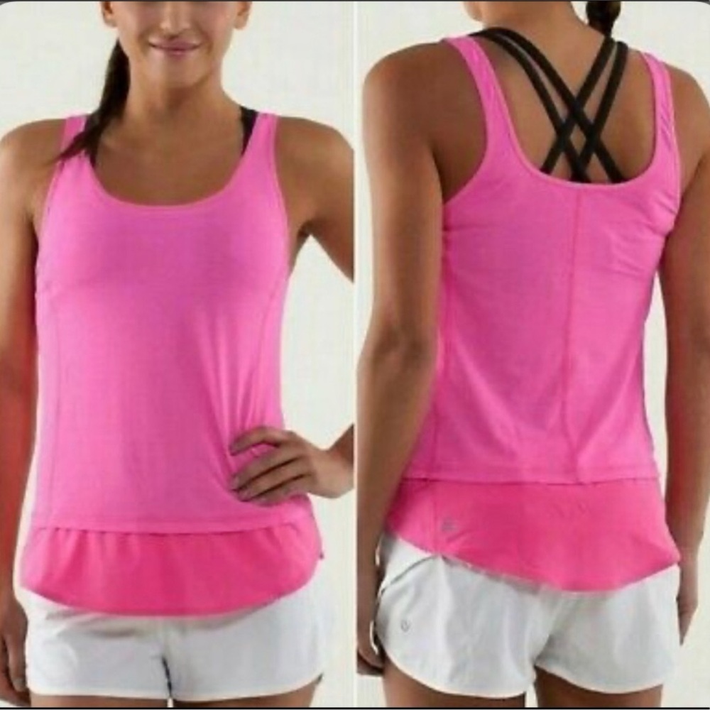 Lululemon Run: Mod Moves Singlet in Raspberry Glo - Picture 3 of 5